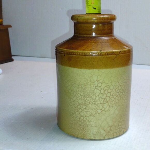 Antique Price Bristol Stoneware Crock Collectible Jar Cream and Golden Brown - Picture 9 of 9